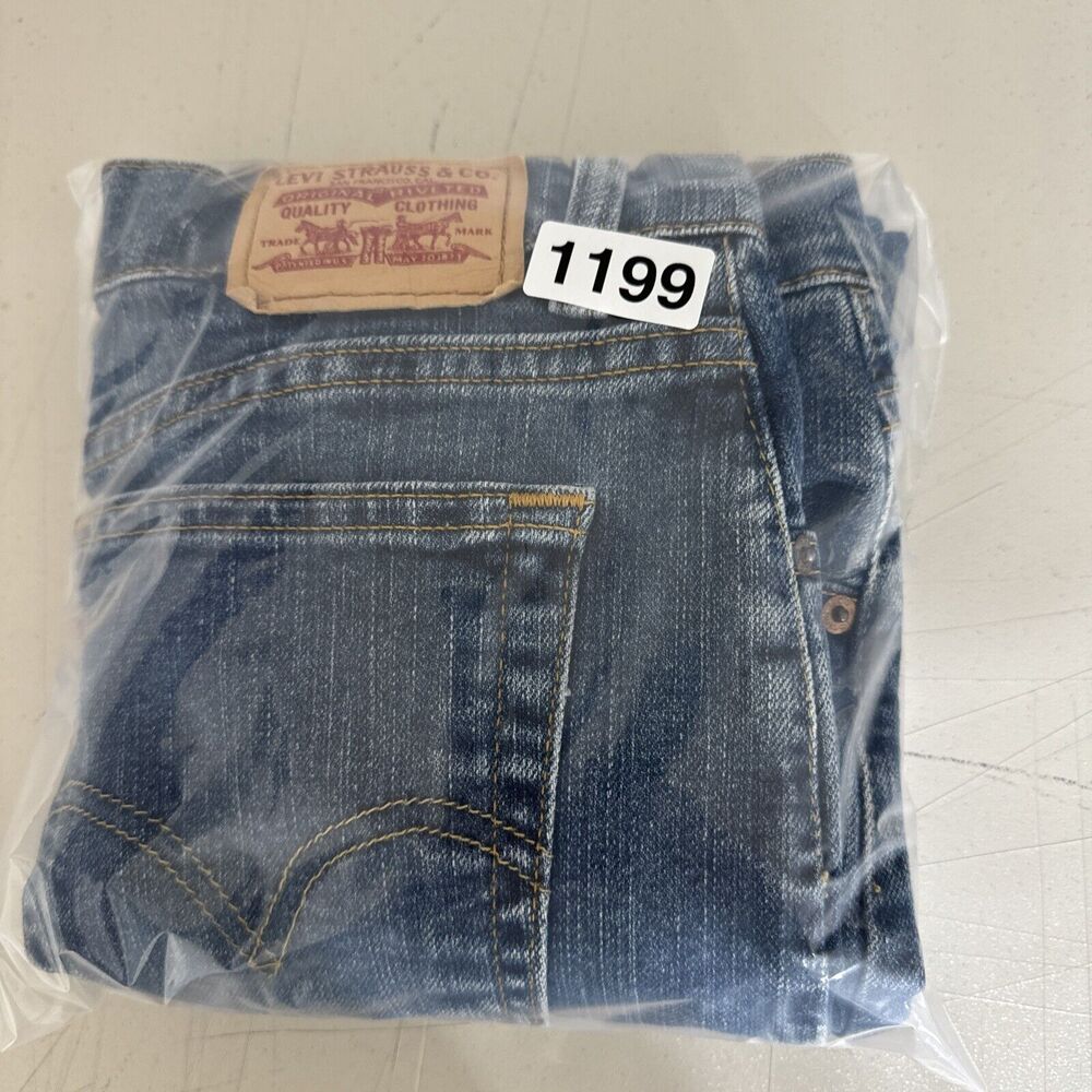 Levis Jeans Womens 12M Blue 512 Slim Tapered Mom High Rise American Denim - Picture 10 of 10